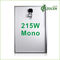 215 Watt Mono PV Panel słoneczny Grade A Solar Cell dla Off-grid / GRID-wiązanej systemu